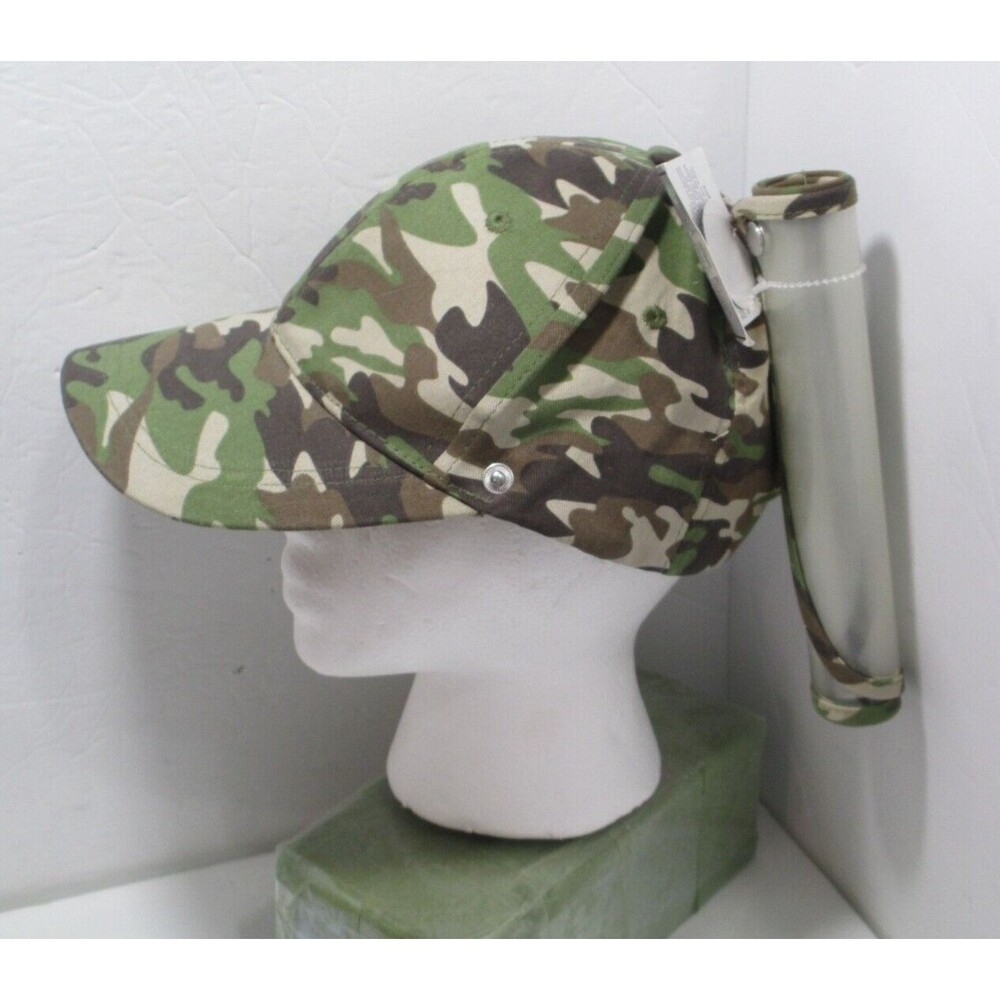 NWT Camo Baseball Cap with Clear Removable Face Shield - Picture 2 of 9